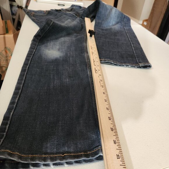 Levis 513 Slim Straight Fit Blue Denim Jeans W32 L32 Mens Casual Wear - Picture 5 of 16